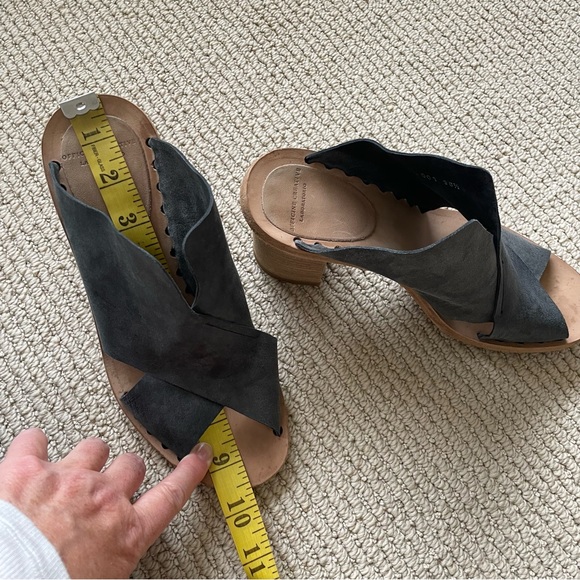 OFFICINE CREATIVE Leather Cross Strap Sandals in Grey Size 6.5 | IT 36.5 - Picture 12 of 14